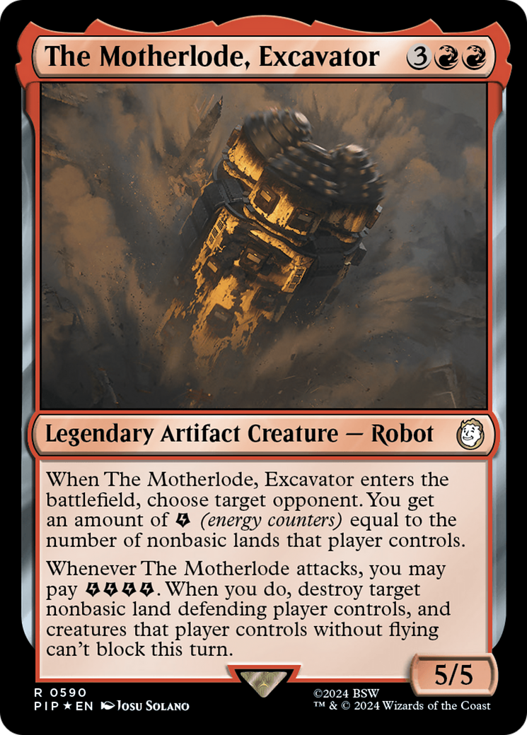 The Motherlode, Excavator (Surge Foil) (PIP-590) - Fallout Foil