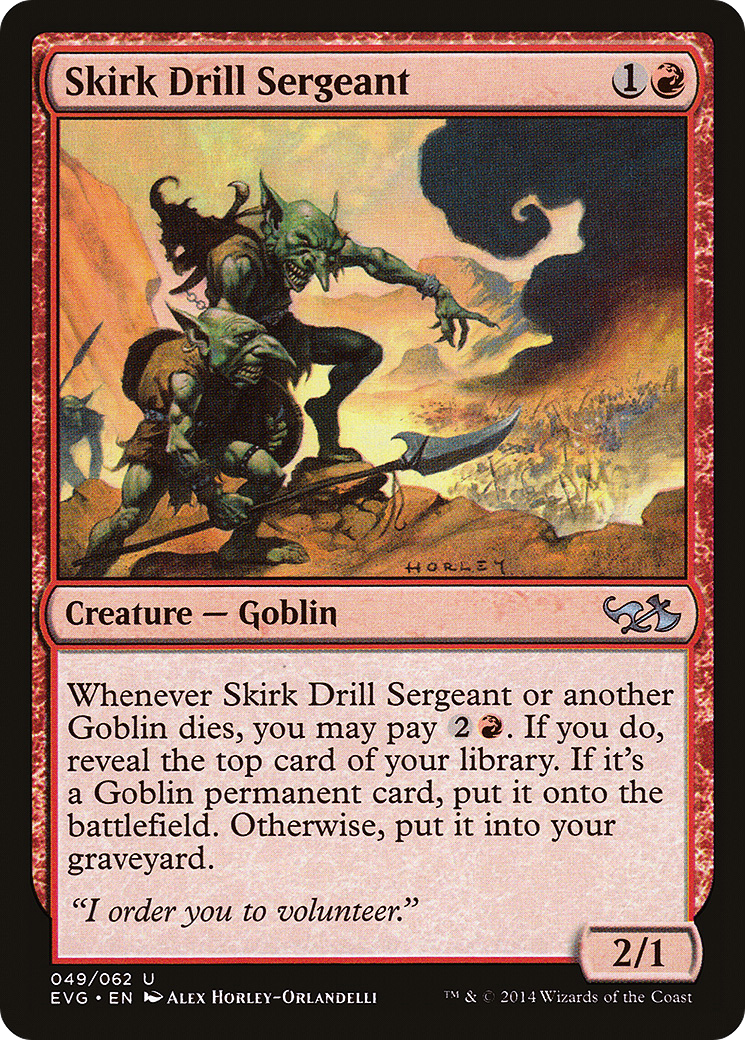 Skirk Drill Sergeant (DD3-) - Duel Decks Anthology: Elves vs. Goblins