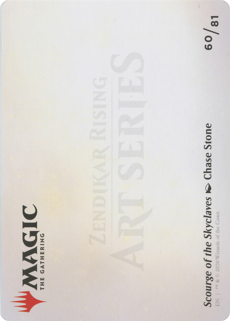 Scourge of the Skyclaves // Scourge of the Skyclaves (AZNR-060) - Zendikar Rising Art Series (Borderless) Foil