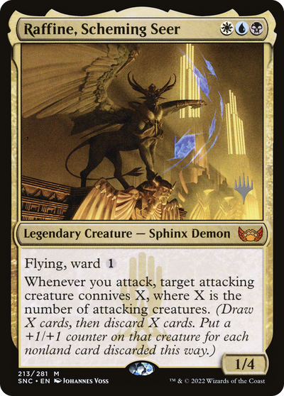 Raffine, Scheming Seer (Promo Pack) [Streets of New Capenna Promos]