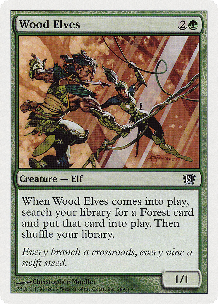 Wood Elves (8ED-289) - 8th Edition Foil