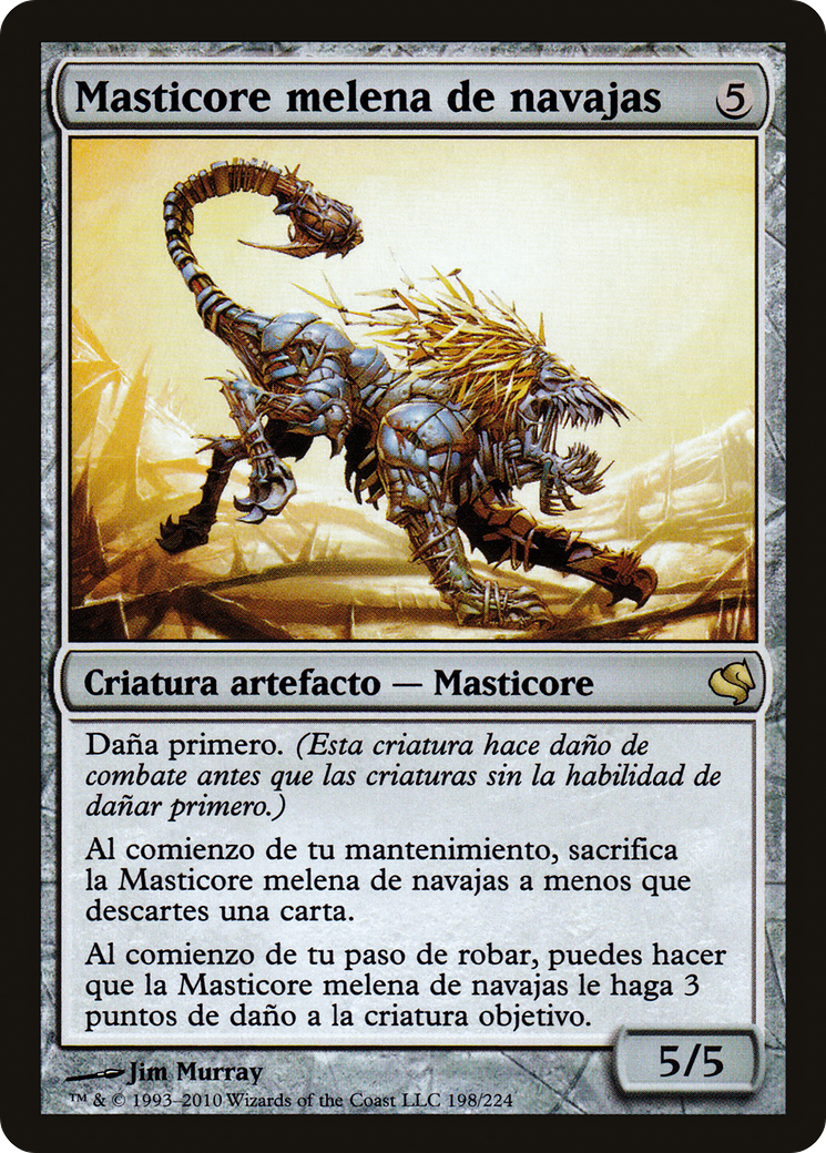 Razormane Masticore (Spanish) - "Masticore melena de navajas" (PS11-198) - Salvat 2011