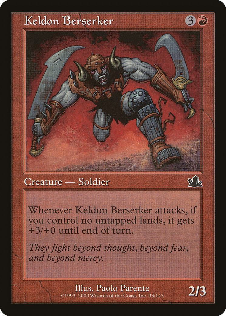Keldon Berserker (PCY-093) - Prophecy