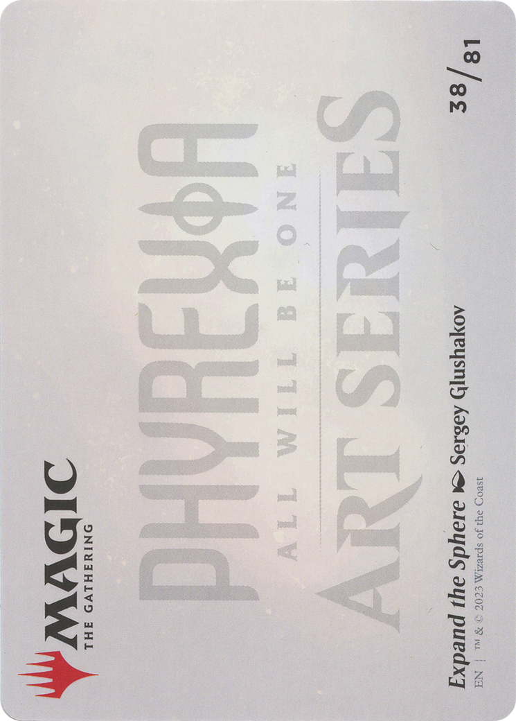 Expand the Sphere // Expand the Sphere (AONE-038) - Phyrexia: All Will Be One Art Series (Borderless) Foil