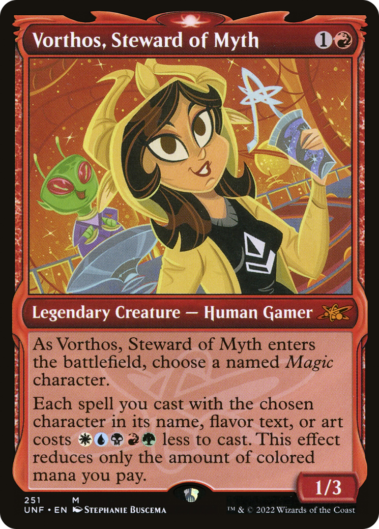 Vorthos, Steward of Myth (Showcase) (UNF-251) - Unfinity: (Showcase)