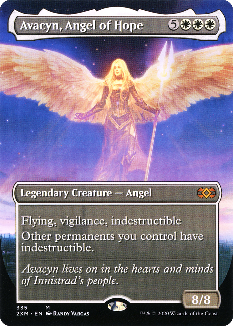 Avacyn, Angel of Hope (Borderless) (2XM-335) - Double Masters (Borderless) Foil