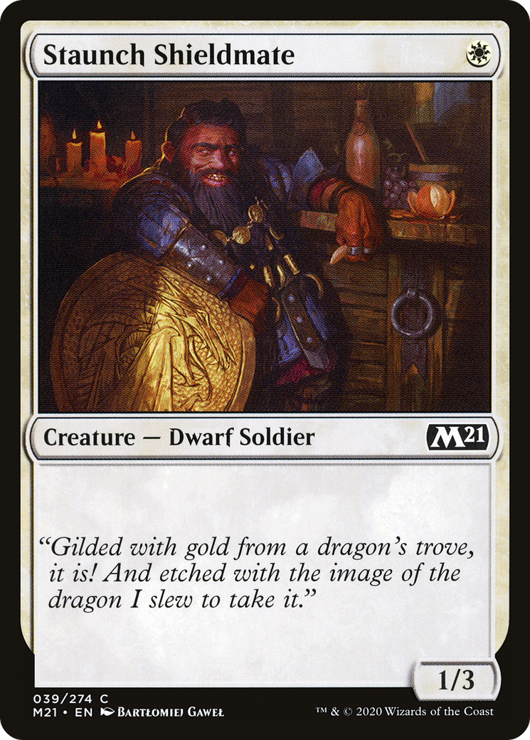 Staunch Shieldmate (M21-039) - Core Set 2021 Foil