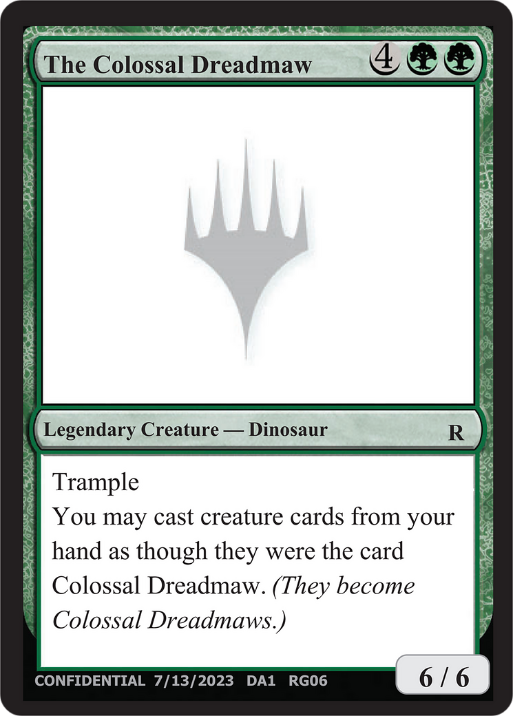 The Colossal Dreadmaw (UNK-RG06B) - Unknown Event