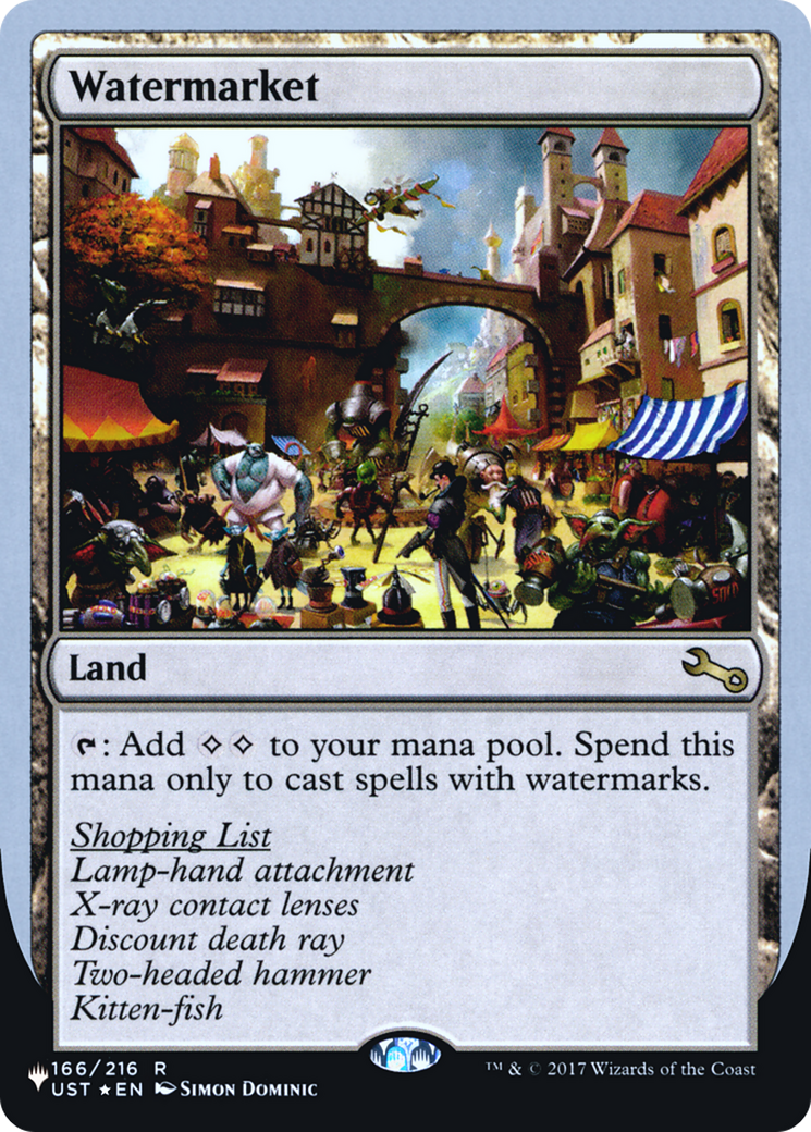 Watermarket (LIST-166/216) - The List (Unfinity Foil Edition) Foil