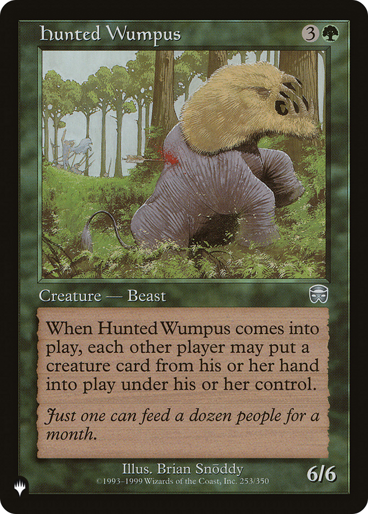 Hunted Wumpus (LIST-253/350) - The List