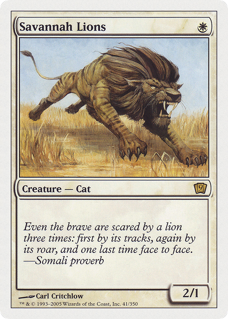 Savannah Lions (9ED-041) - 9th Edition