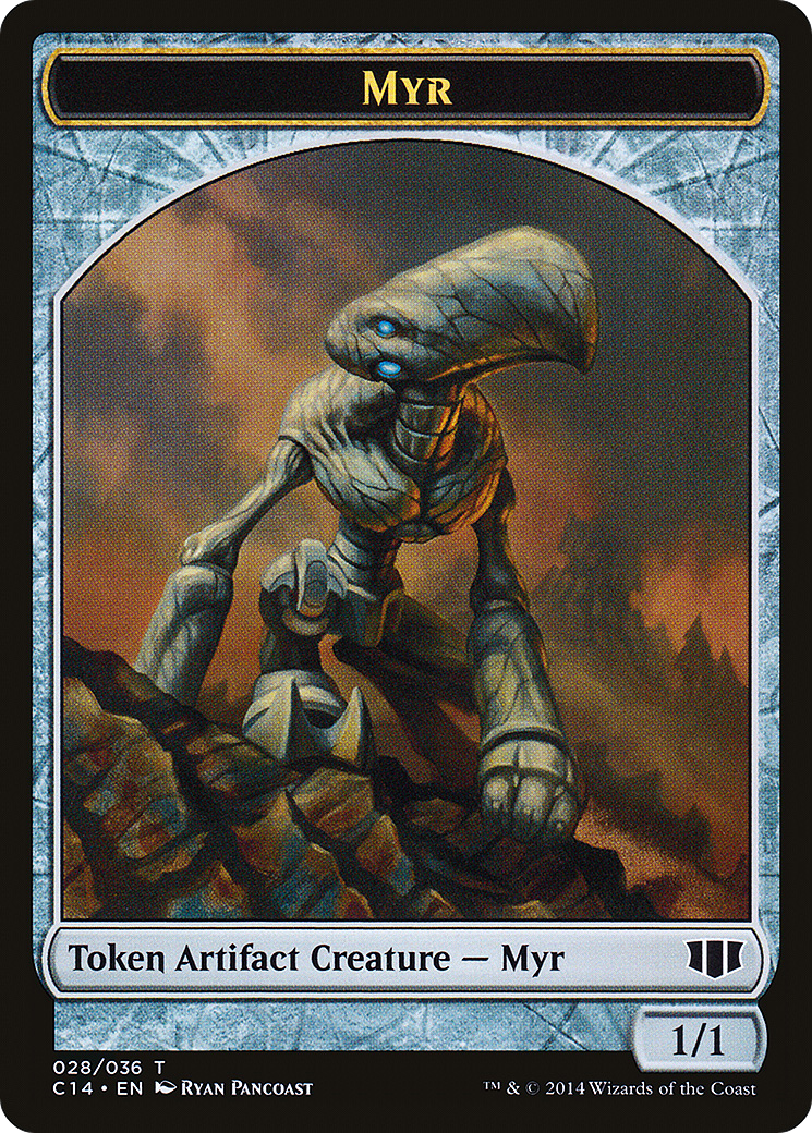 Myr // Pentavite Double-sided Token (C14-28 // 29) - Commander 2014 Tokens