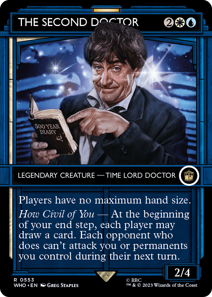 The Second Doctor (Showcase) (WHO-553) - Doctor Who: (Showcase) (Borderless) Foil