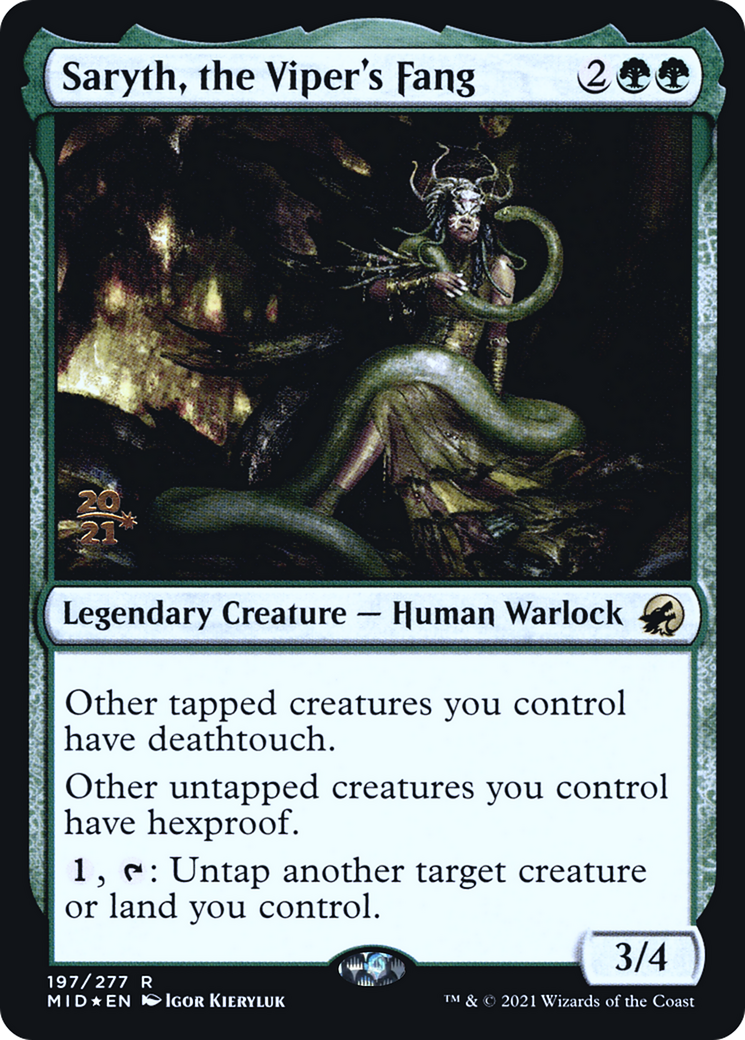 Saryth, the Viper's Fang (PRE-197) - Innistrad: Midnight Hunt Promos Foil