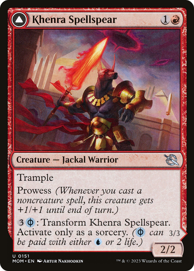 Khenra Spellspear (MOM-151) - March of the Machine Foil