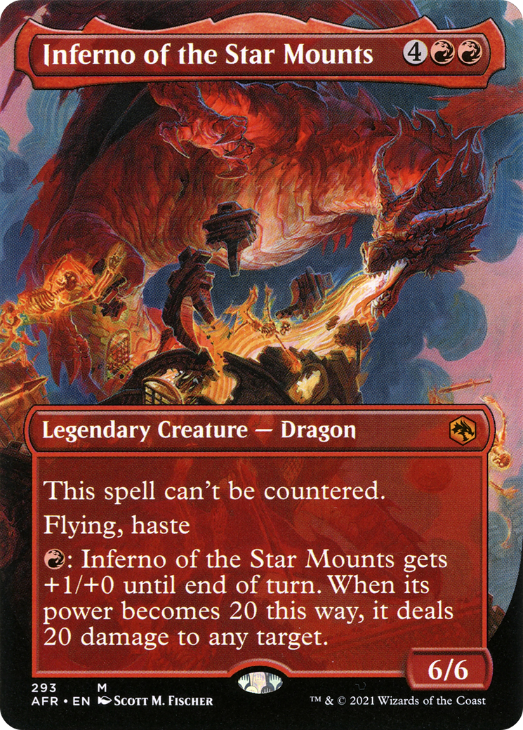 Inferno of the Star Mounts (Borderless) (AFR-293) - Adventures in the Forgotten Realms (Borderless) Foil