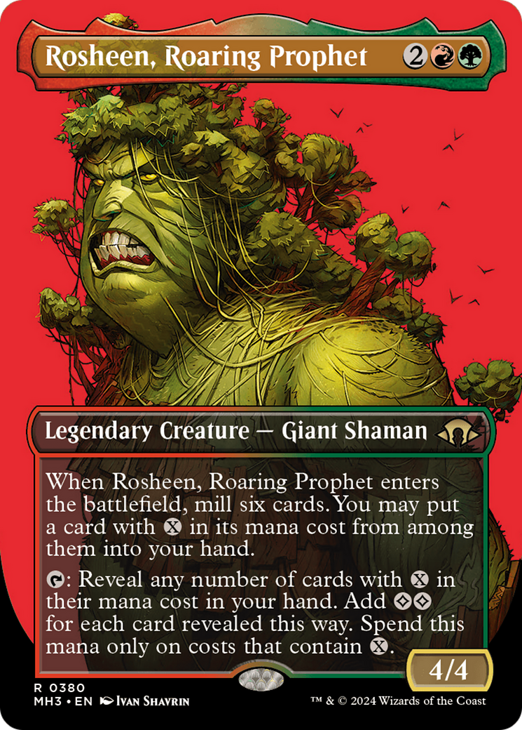 Rosheen, Roaring Prophet (Borderless) (MH3-380) - Modern Horizons 3 (Borderless)