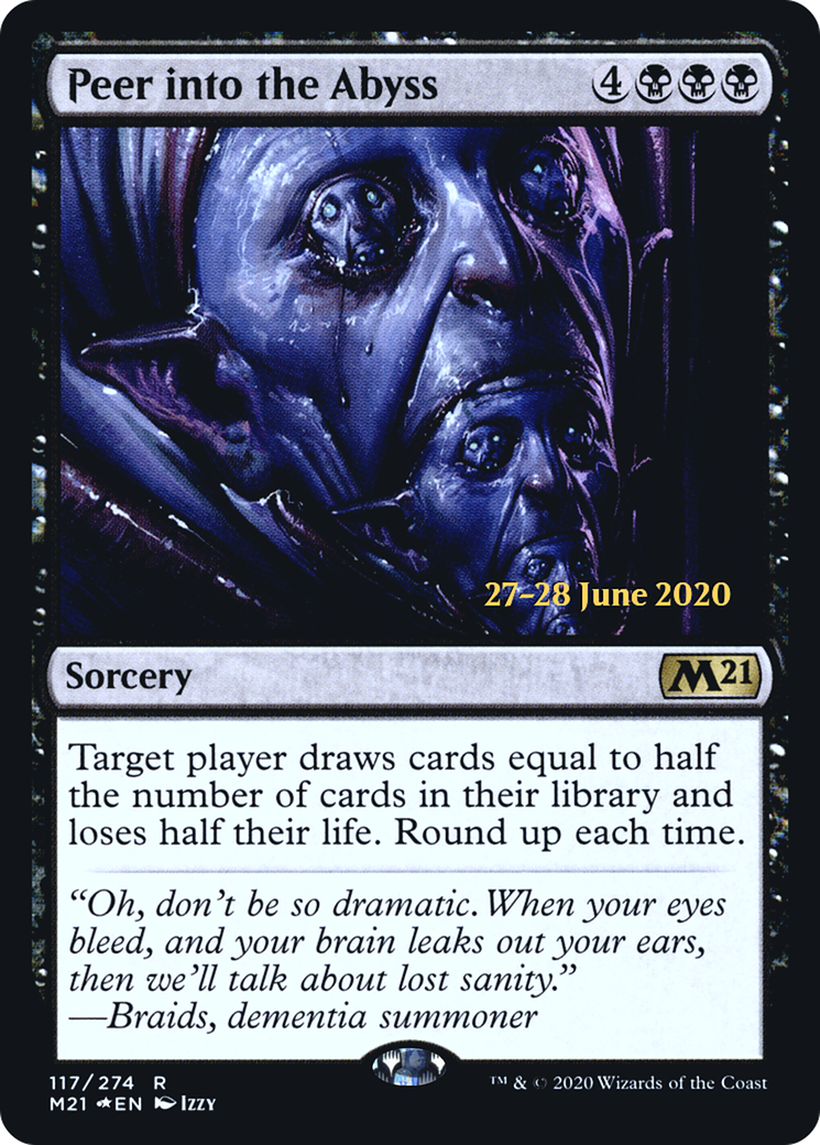 Peer into the Abyss (PRE-117) - Core Set 2021 Promos Foil