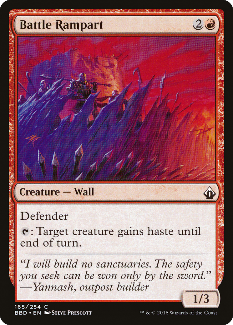 Battle Rampart (BBD-165) - Battlebond Foil