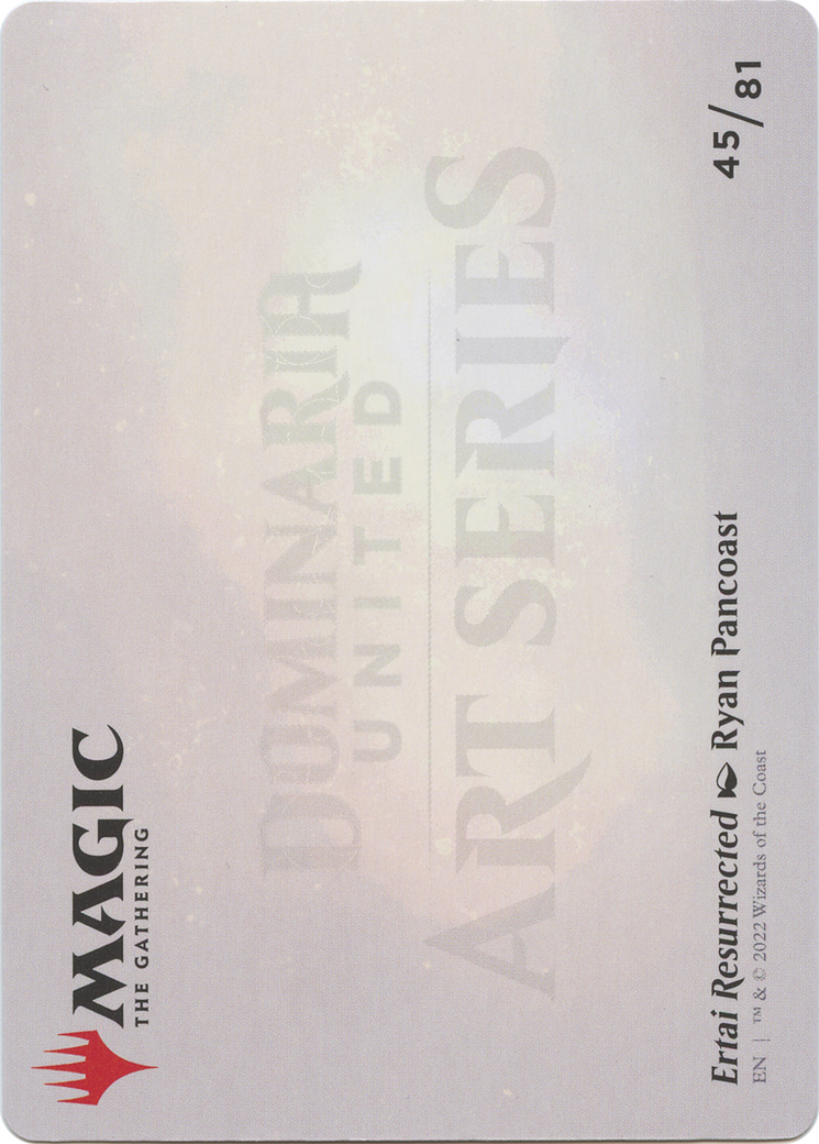 Ertai Resurrected // Ertai Resurrected (ADMU-045) - Dominaria United Art Series (Borderless)