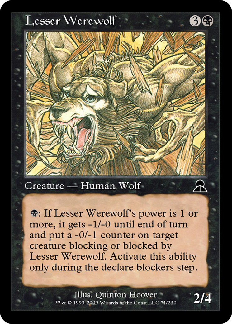 Lesser Werewolf (ME3-071) - Masters Edition III Foil