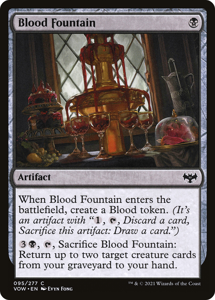 Blood Fountain (VOW-095) - Innistrad: Crimson Vow Foil