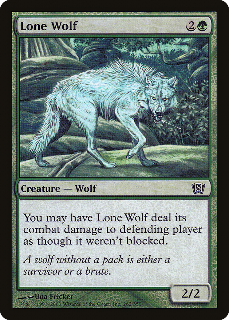 Lone Wolf (8ED-262) - 8th Edition Foil
