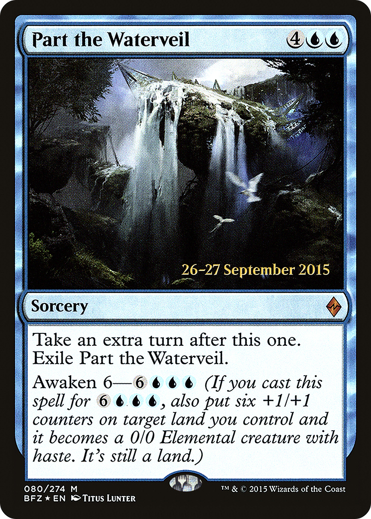 Part the Waterveil (PRE-080) - Battle for Zendikar Promos Foil