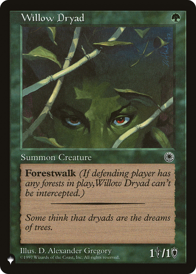 Willow Dryad (LIST-POR-193) - The List