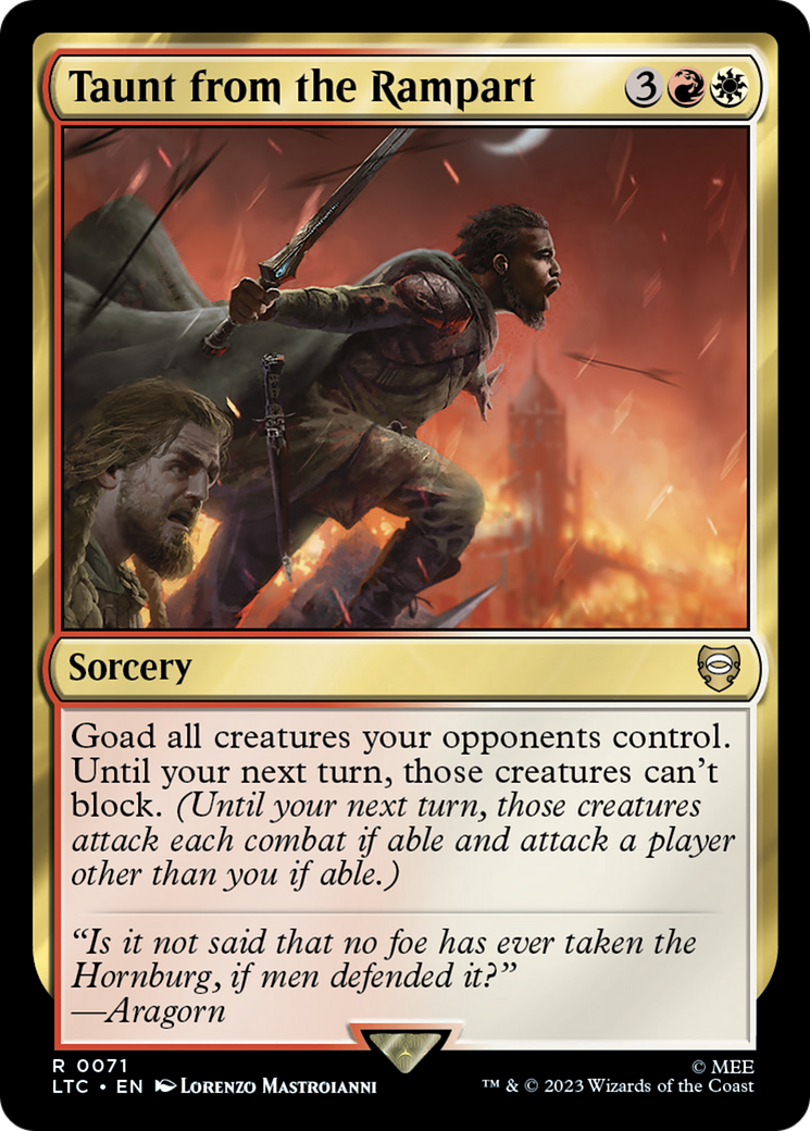 Taunt from the Rampart (LTC-071) - Tales of Middle-earth Commander