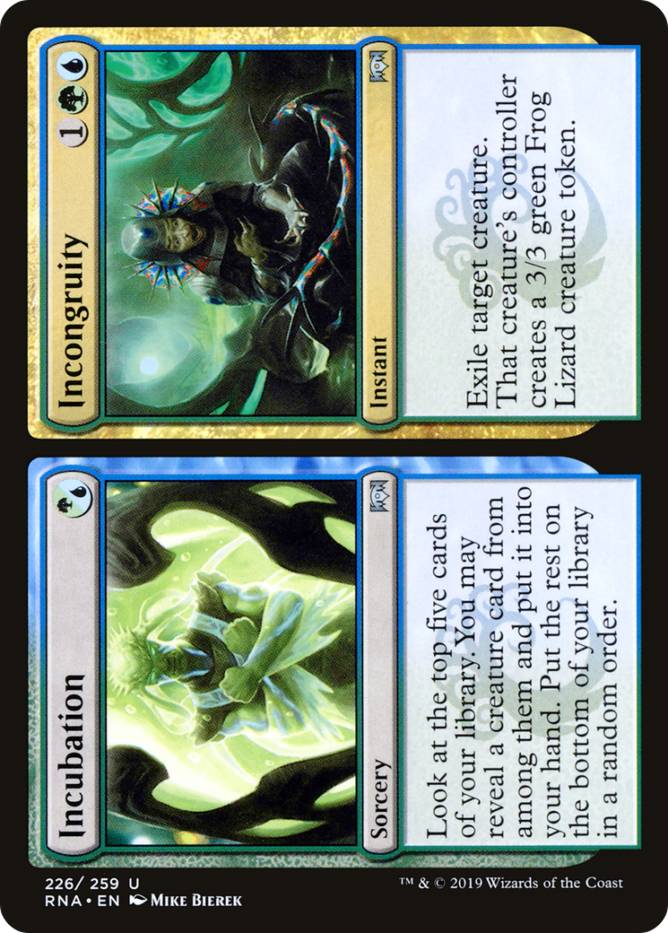 Incubation // Incongruity (RNA-226) - Ravnica Allegiance