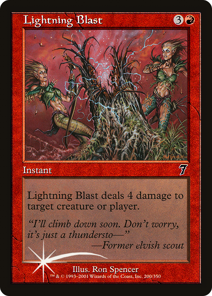 Lightning Blast (7ED-200) - 7th Edition Foil