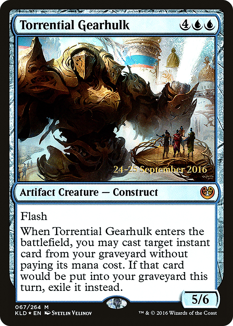 Torrential Gearhulk (PRE-067) - Kaladesh Promos Foil