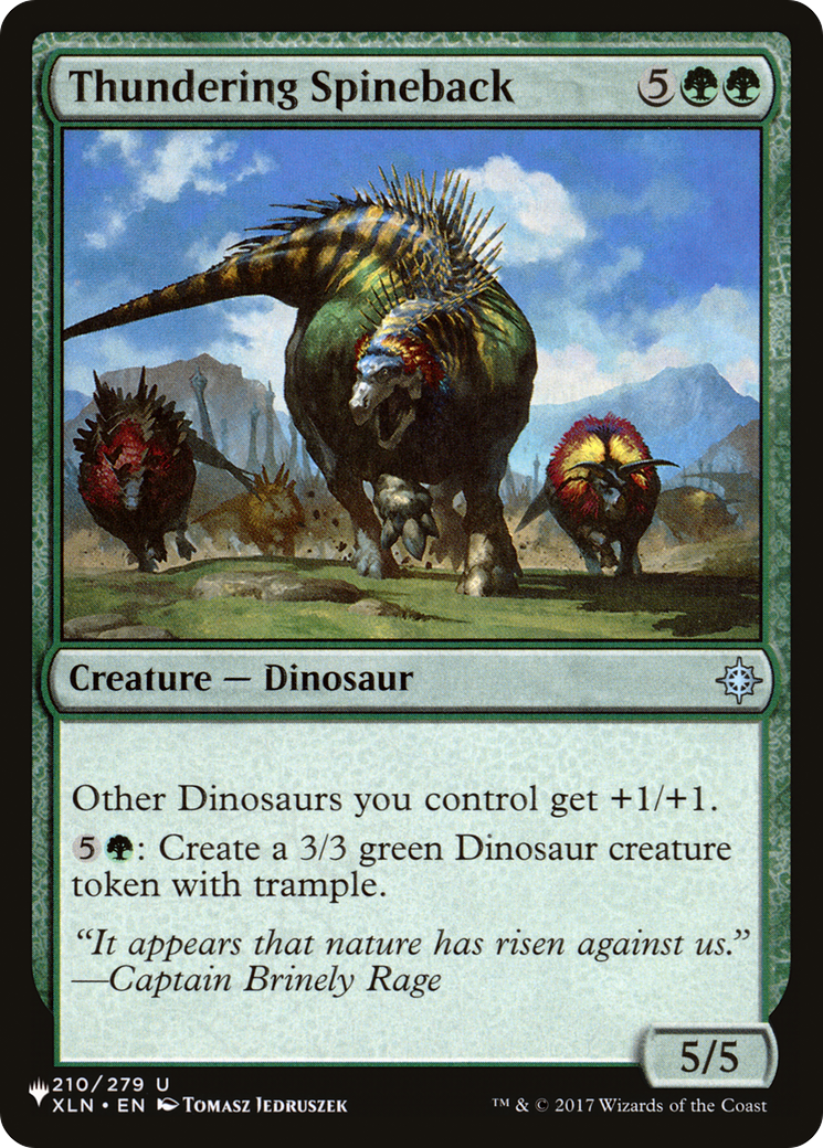 Thundering Spineback (LIST-210/279) - The List