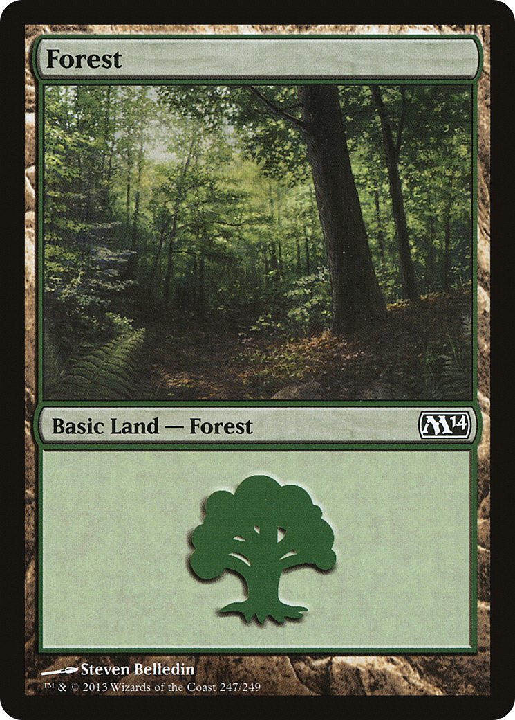 Forest (247) (M14-247) - Magic 2014 Foil