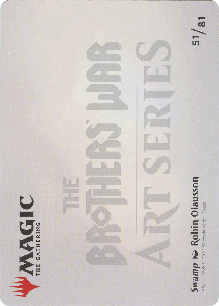 Swamp // Swamp (ABRO-051) - The Brothers' War Art Series (Borderless)