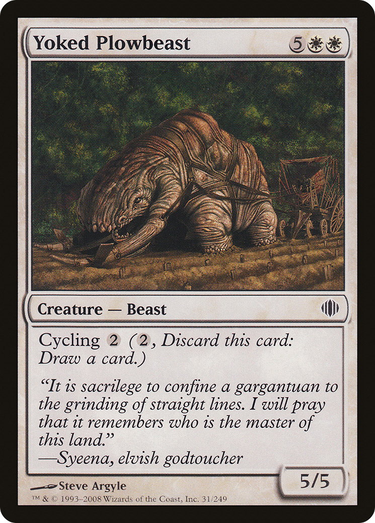 Yoked Plowbeast (ALA-031) - Shards of Alara Foil