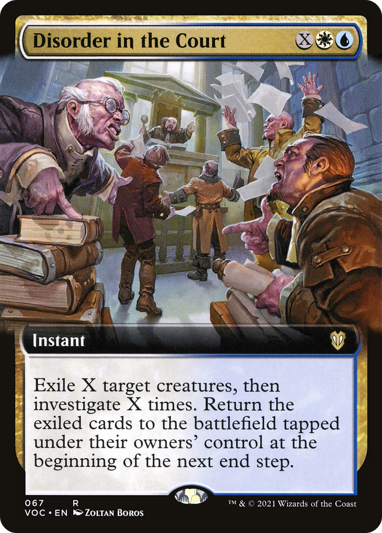 Disorder in the Court (Extended Art) (VOC-067) - Crimson Vow Commander: (Extended Art)