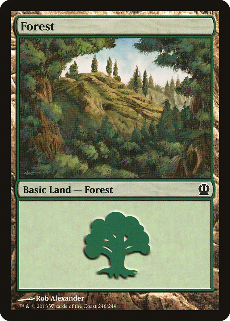 Forest (246) (THS-246) - Theros Foil