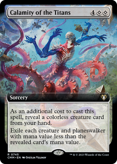 Calamity of the Titans (Extended Art) (CMM-745) - Commander Masters: (Extended Art)