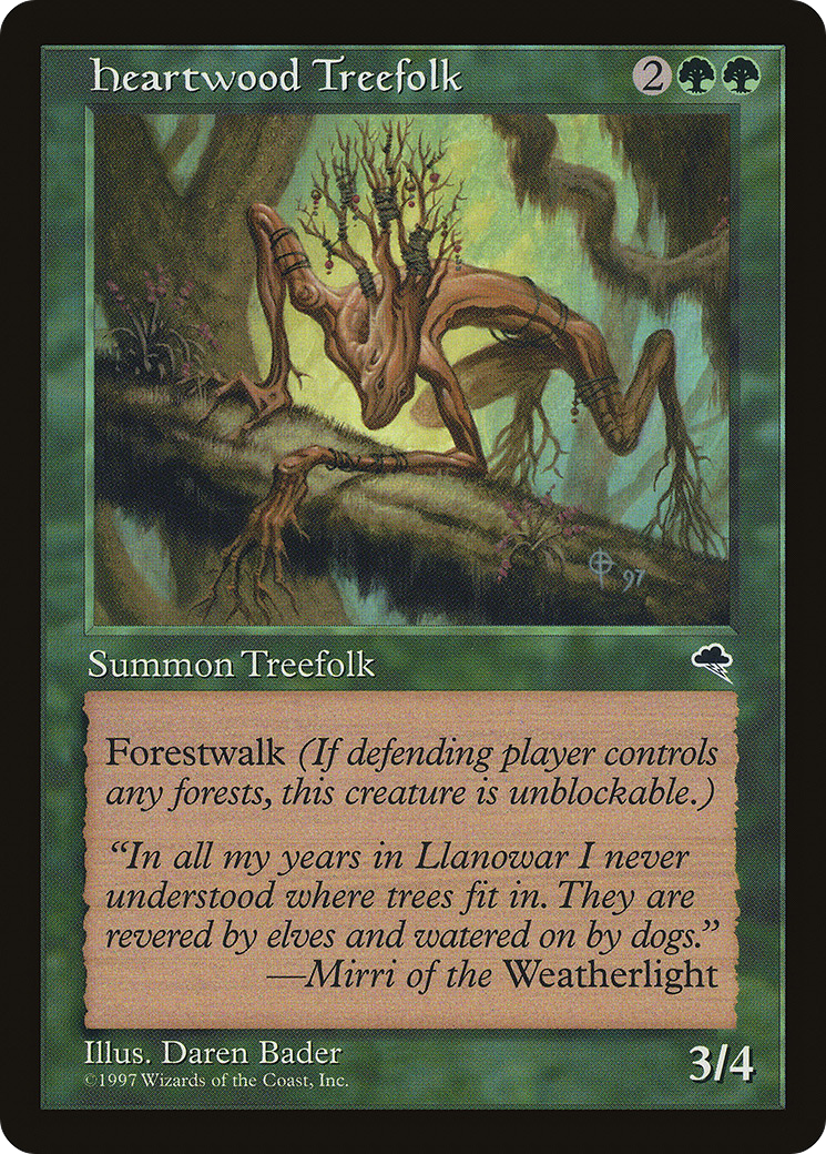 Heartwood Treefolk (TMP-233) - Tempest