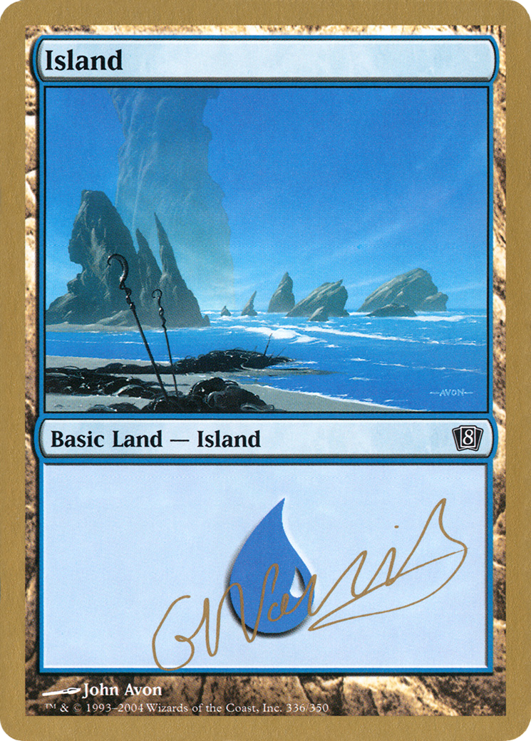 Island (336) - 2004 Gabriel Nassif (8ED) (WCD-) - World Championship Decks 2004