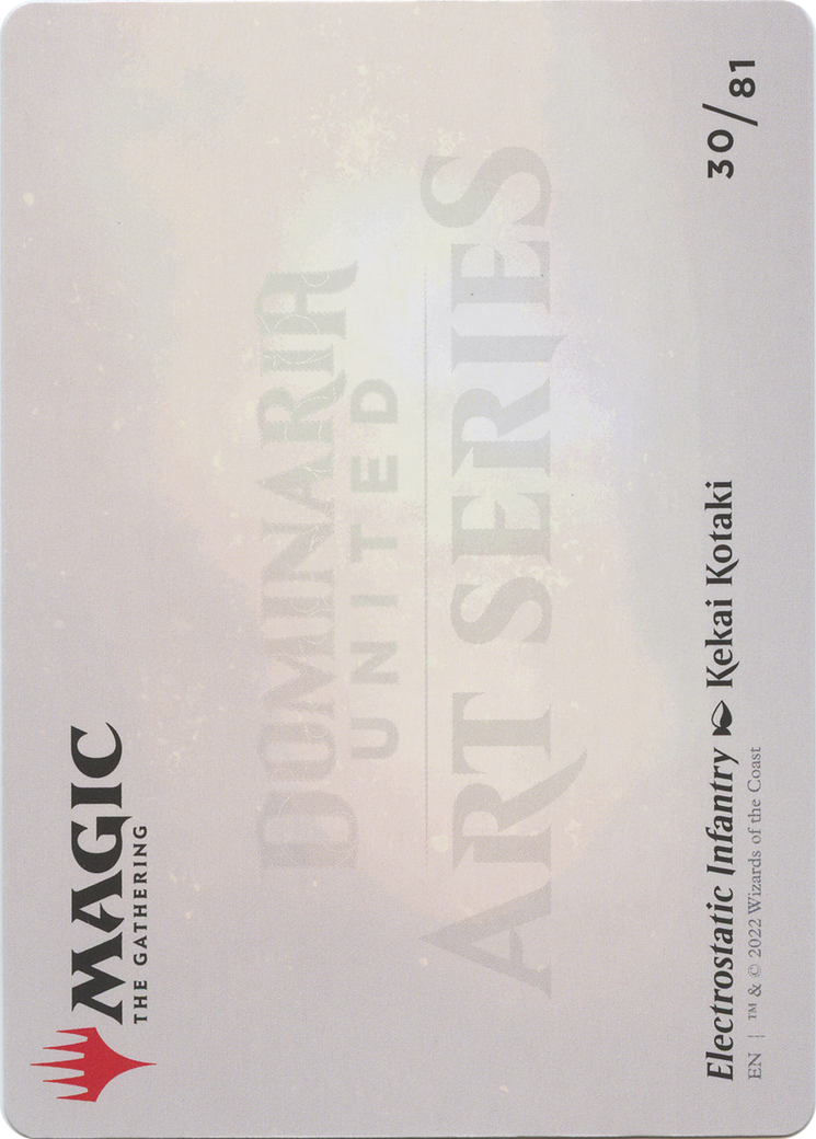 Electrostatic Infantry // Electrostatic Infantry (ADMU-030) - Dominaria United Art Series (Borderless) Foil