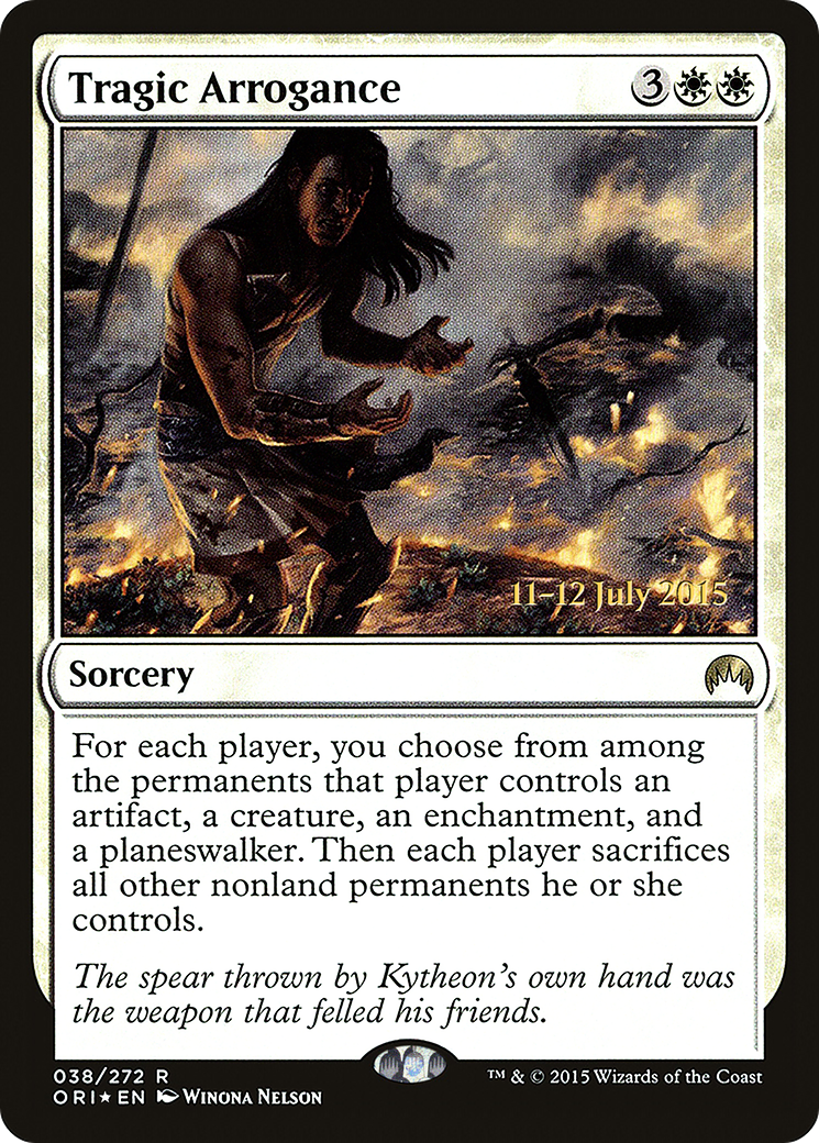 Tragic Arrogance (PRE-038) - Magic Origins Promos Foil