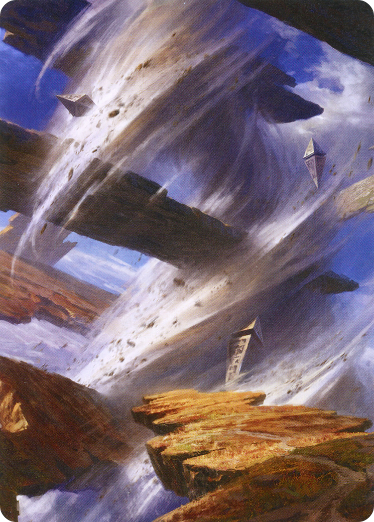 Plains // Plains (AZNR-008) - Zendikar Rising Art Series (Borderless) Foil