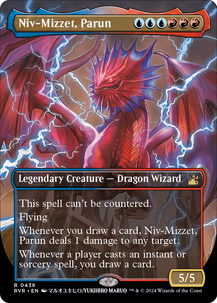 Niv-Mizzet, Parun (Anime Borderless) (RVR-438) - Ravnica Remastered (Borderless) Foil