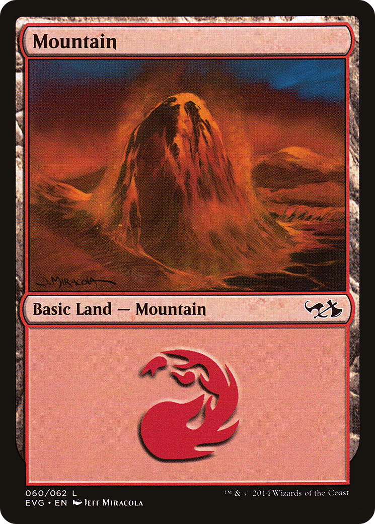 Mountain (60) (Goblins vs Elves) (DD3-060) - Duel Decks Anthology: Elves vs. Goblins
