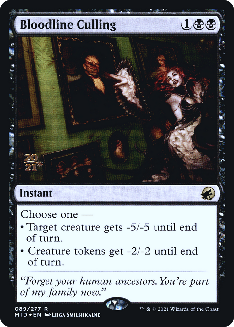 Bloodline Culling (PRE-089) - Innistrad: Midnight Hunt Promos Foil
