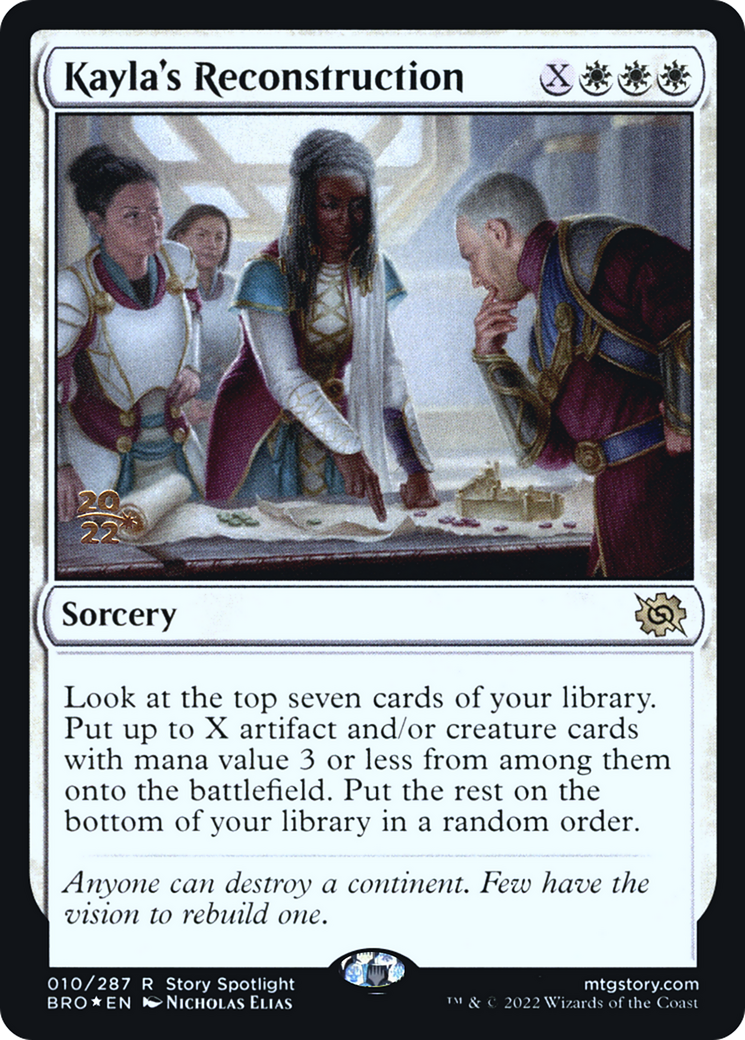 Kayla's Reconstruction (PRE-010) - The Brothers' War Promos Foil