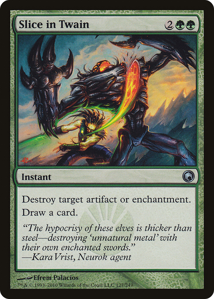 Slice in Twain (SOM-127) - Scars of Mirrodin